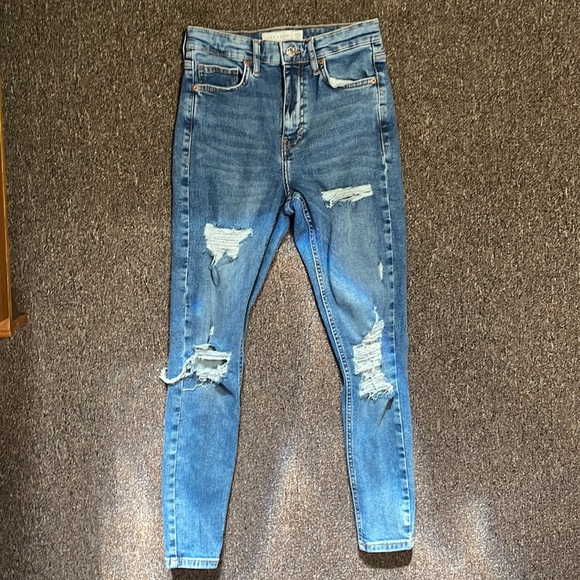 Topshop Jamie Ripped Jean Size 26 - Picture 3 of 9